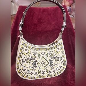 TORY BURCH•EMERSON LEATHER PRINTED SHOULDER BAG